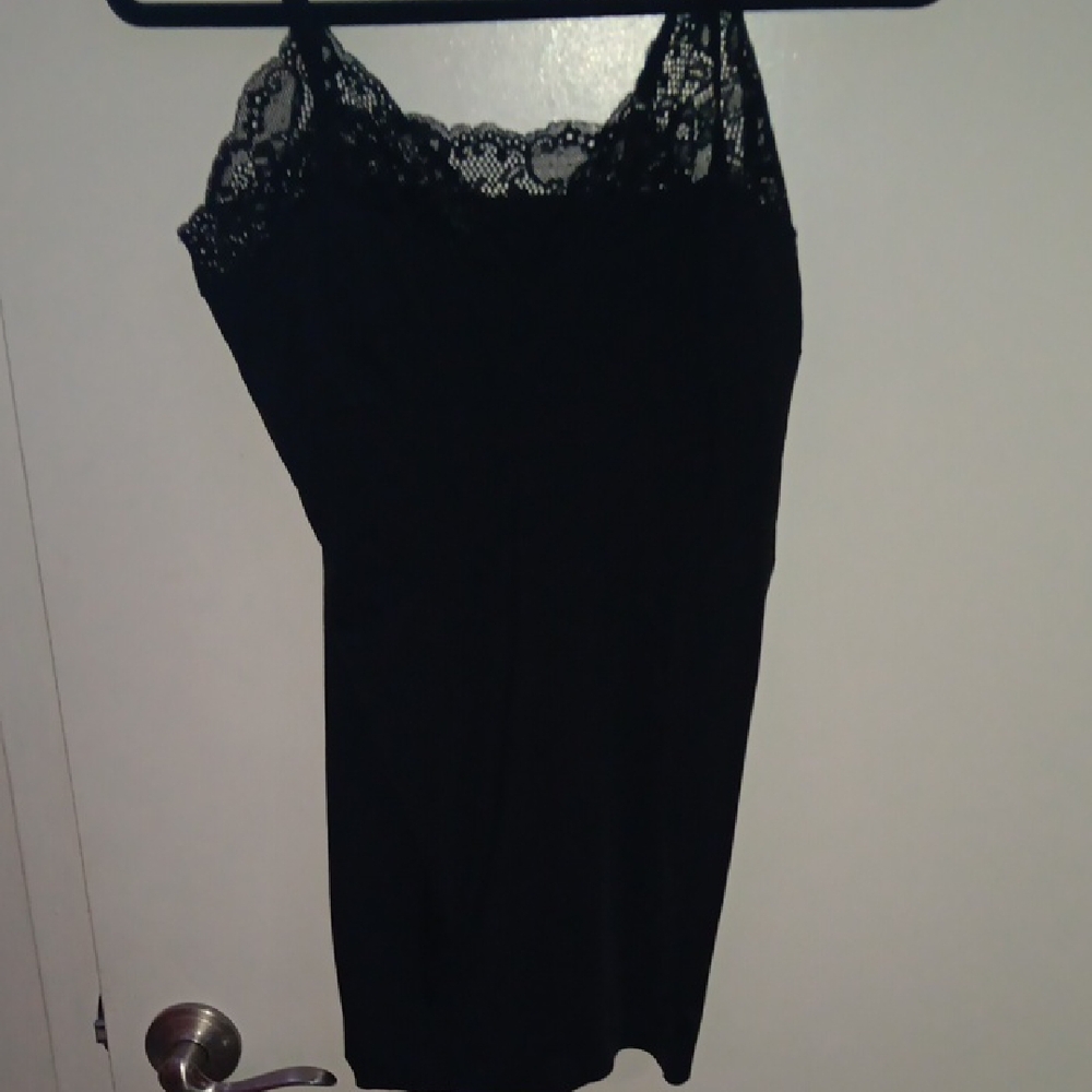 H&M Black Lace Detail Top